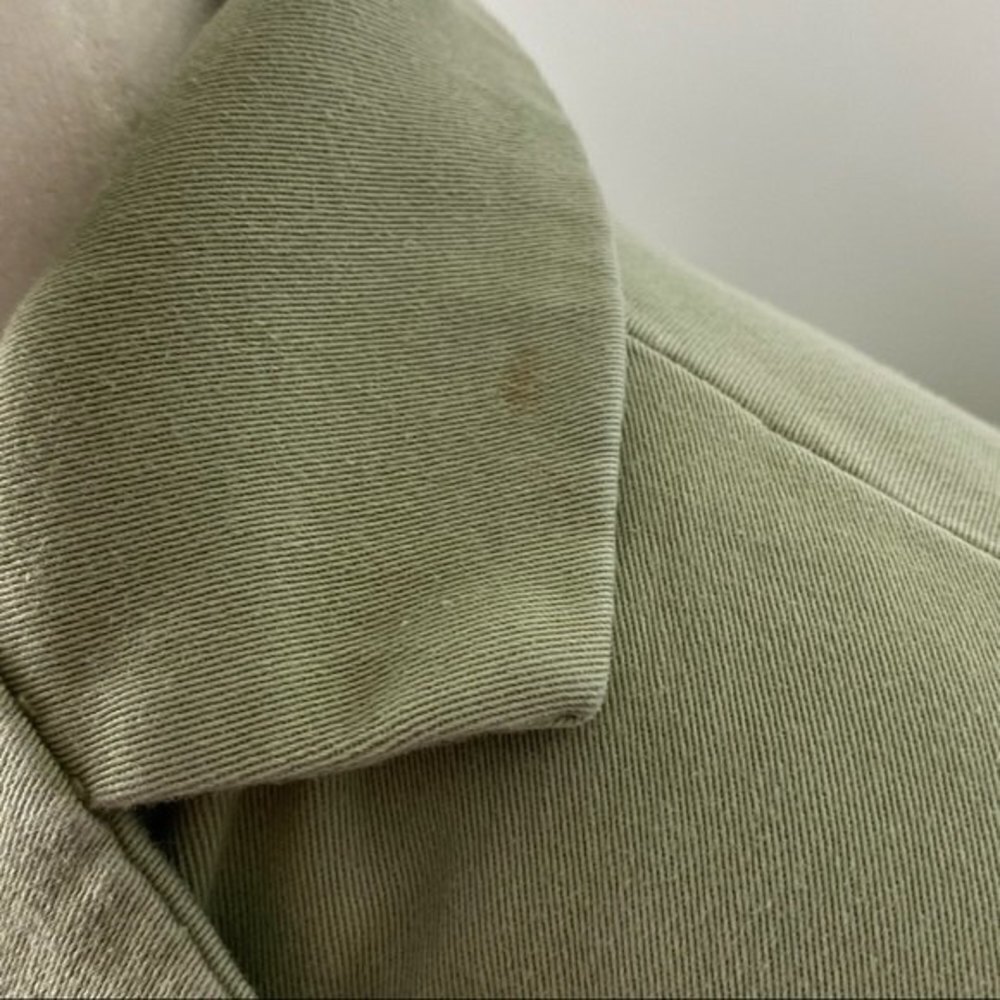 L.L Bean Womens Blazer Size 6P Light Green Button Front Ladies Top Blazer - Picture 7 of 8